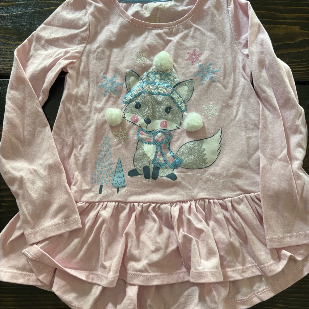 Cynthia Rowley Pink Winter Fox Top
